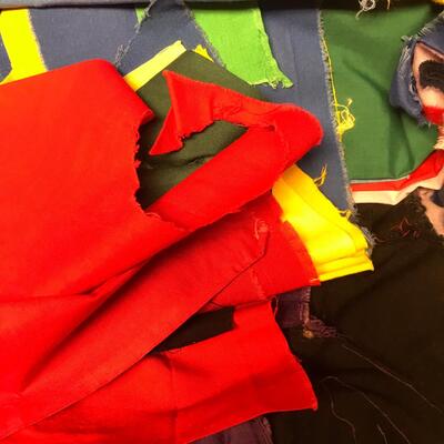 Flat of scrap material