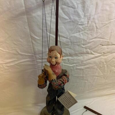 Howdy Doody Marionette by The Danbury Mint 24â€ tall with 6â€ base approx