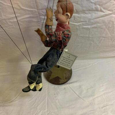 Howdy Doody Marionette by The Danbury Mint 24â€ tall with 6â€ base approx