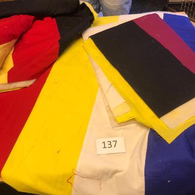 3 Flag style quils, unfinished NATIVE AMERICAN FLAG QUILTS