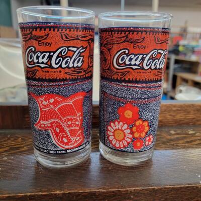 Coke glasses set of 2