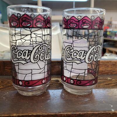 Coke glasses set of 2