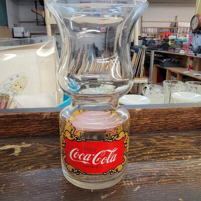 Coke hurricane glass