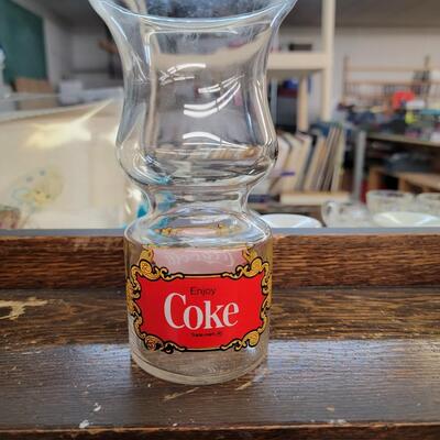 Coke hurricane glass
