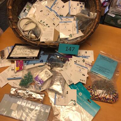 Basket of Jewelry Making supplies
