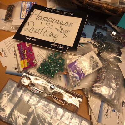 Basket of Jewelry Making supplies
