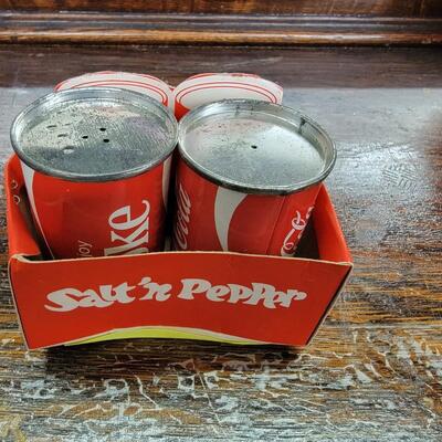 Coke salt & pepper shakers