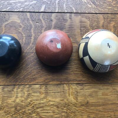 Signed Native American Pots