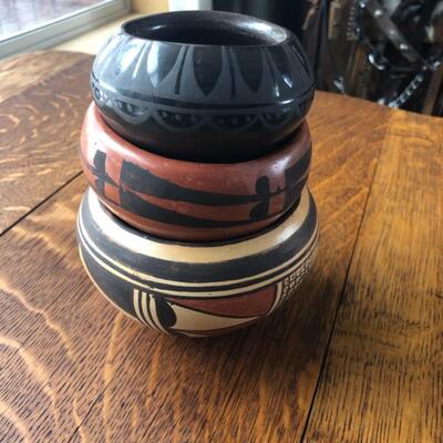 Signed Native American Pots