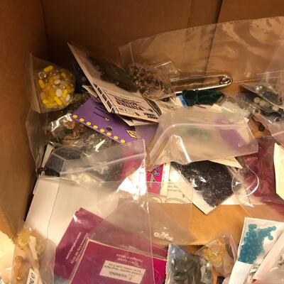 Box of Jewelry Making Supplies