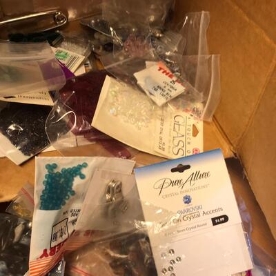 Box of Jewelry Making Supplies