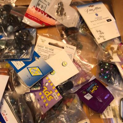 Box of Jewelry Making Supplies