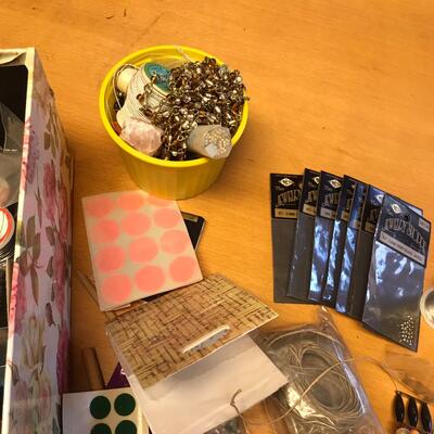 Flat of Jewelry making stuff