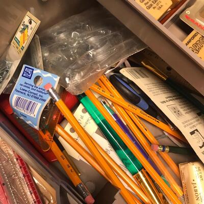 Large Crafting Tool box w/ drawing supplies
