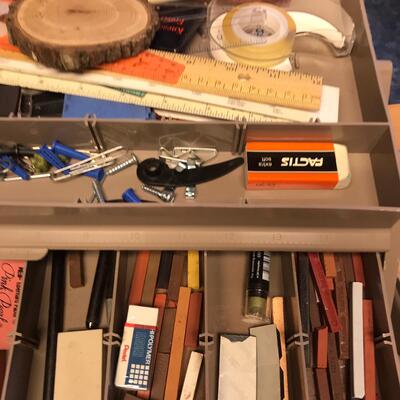 Large Crafting Tool box w/ drawing supplies