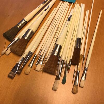 Bob Ross Painter's Pallet & Brushes