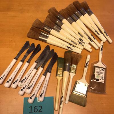 BOB ROSS larger painting brushes & Tools