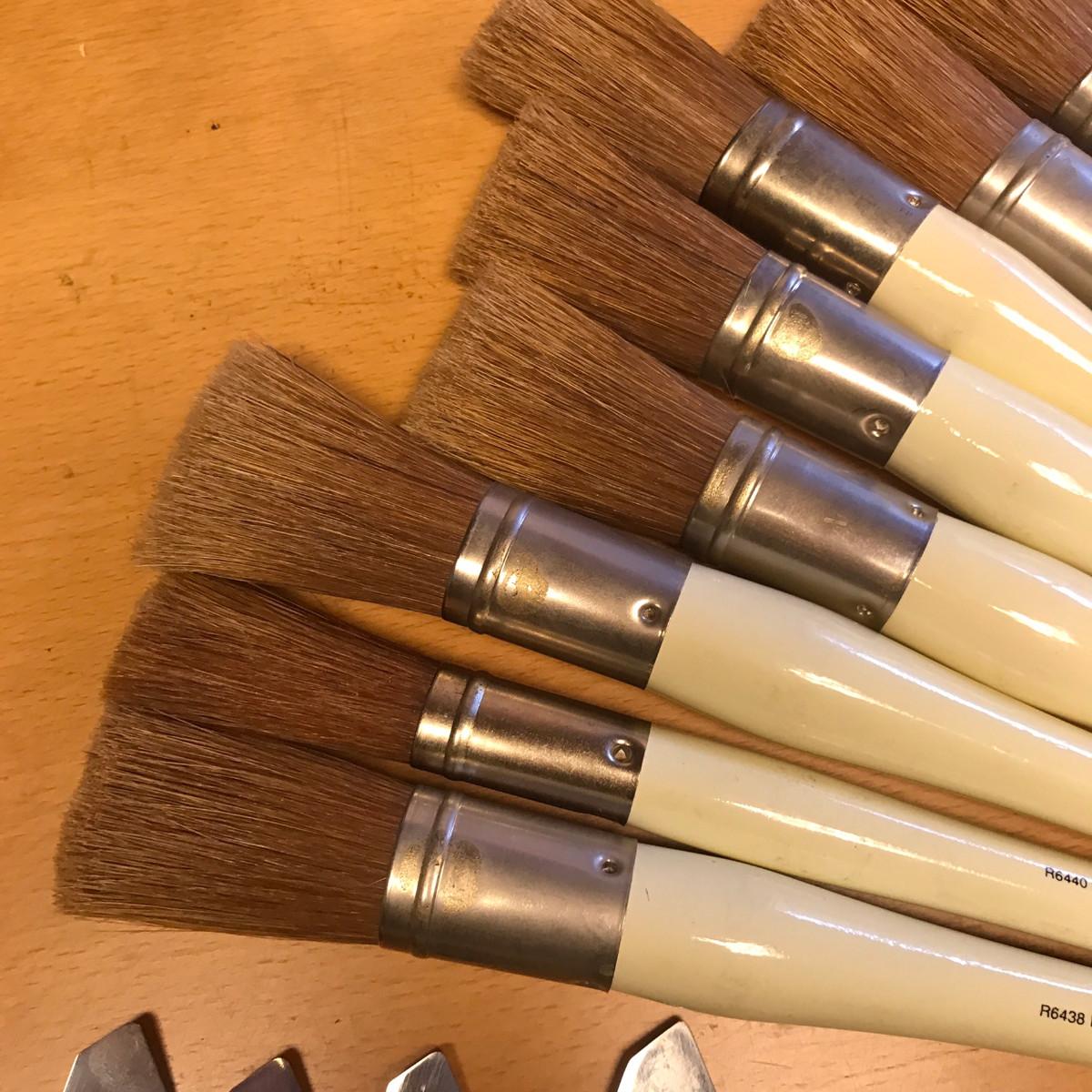 BOB ROSS larger painting brushes & Tools