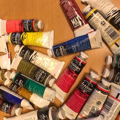 Artistan Oil Paint tubes of paint