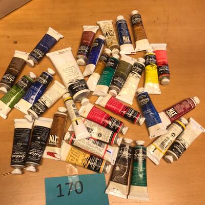 Artistan Oil Paint tubes of paint
