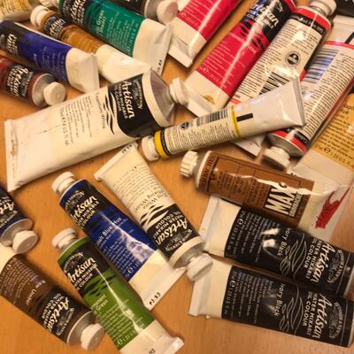 Artistan Oil Paint tubes of paint