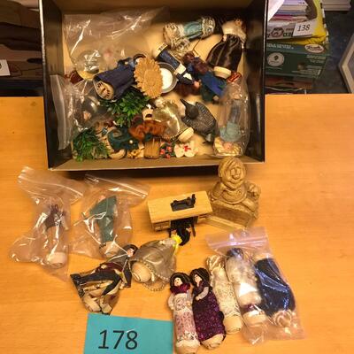 Flat of figures & other