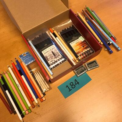 Lot of brand name colored pencils