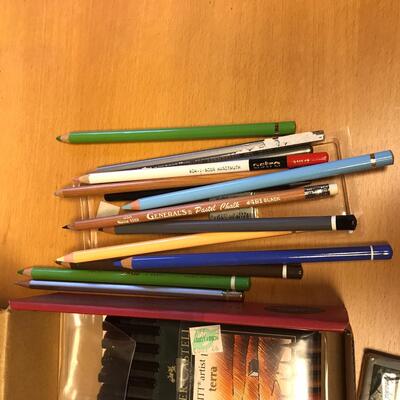 Lot of brand name colored pencils