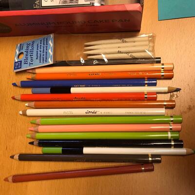 Lot of brand name colored pencils