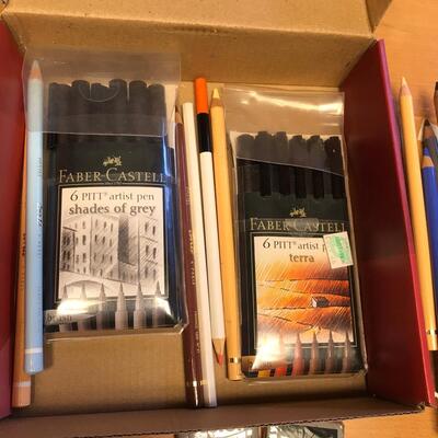 Lot of brand name colored pencils
