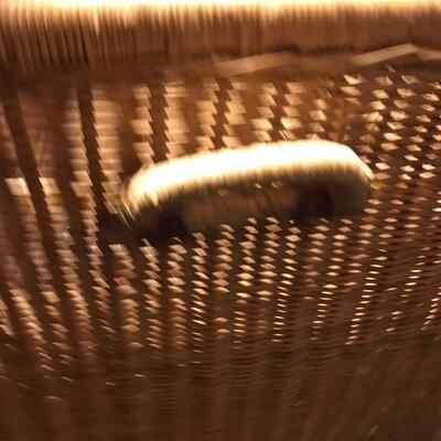 BOHO wicker Trunk Foot Locker