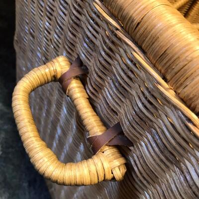 BOHO wicker Trunk Foot Locker