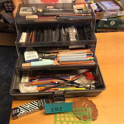 Tool Tote FULL of drawing supplies