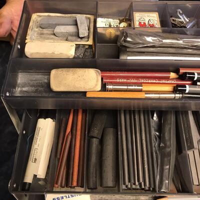 Tool Tote FULL of drawing supplies