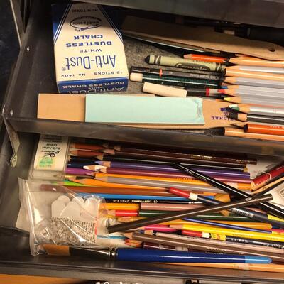 Tool Tote FULL of drawing supplies