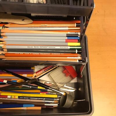 Tool Tote FULL of drawing supplies