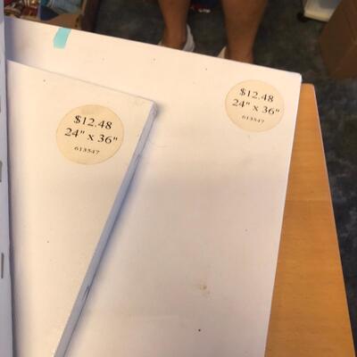 Canvas & Stretched canvas lot