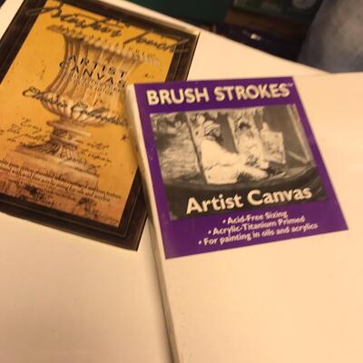 Canvas & Stretched canvas lot