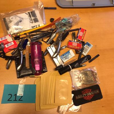 Flat of Misc, with Harley Davidson Buckle