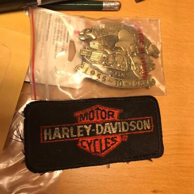 Flat of Misc, with Harley Davidson Buckle
