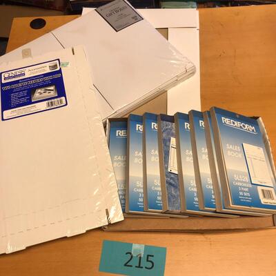 Flat of gift boxes & recept pads