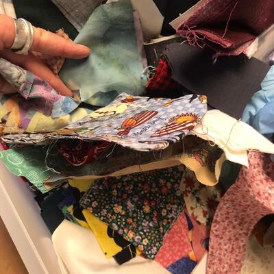 Rubbermade Storage Drawer full of material and other