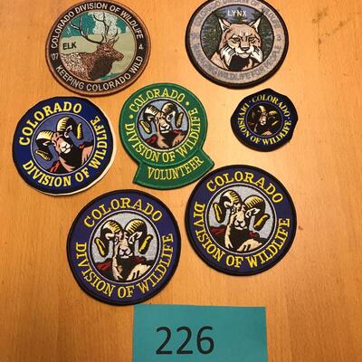 Colorado Department of Wildlife Patches