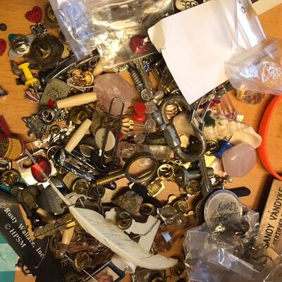 Box of beads & other