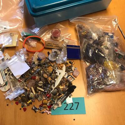 Box of beads & other