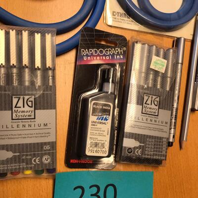 Drawing/ Scrapbooking lot Pens and other
