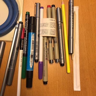 Drawing/ Scrapbooking lot Pens and other