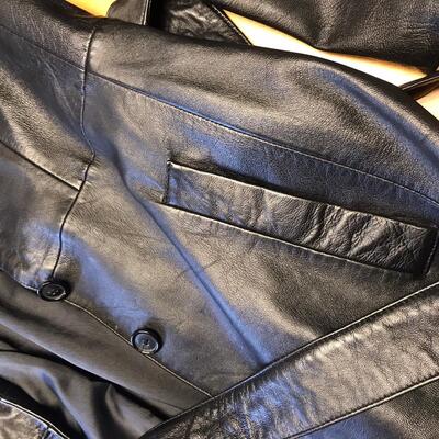 Full Length Ladies Leather Coat