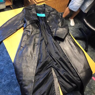 Full Length Ladies Leather Coat