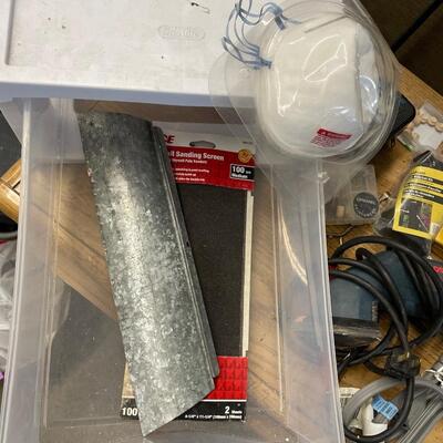 F15-Misc tool lot with Sterilite container